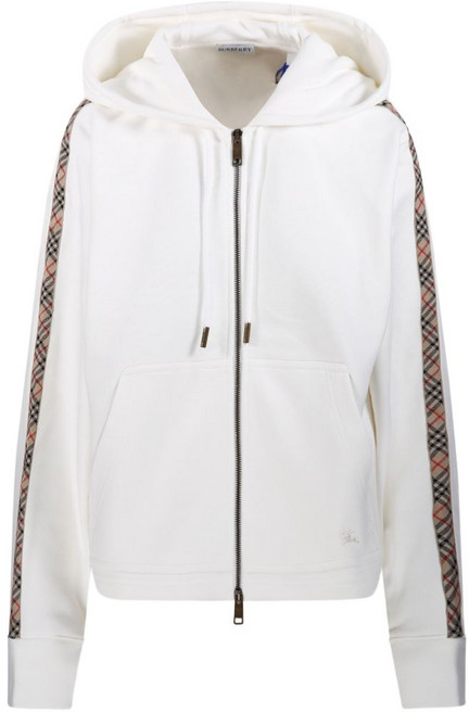 버버리 체크 후드 집업