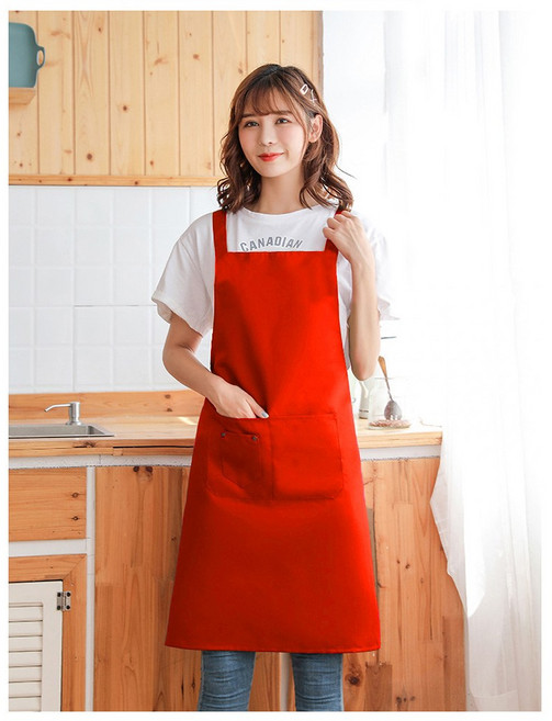 모올글래드 H형 생활방수 앞치마 식당 주방 카페 바리스타 앞치마 로고 자수 나염 가능, H형 생활방수 앞치마(레드무상표), 1개