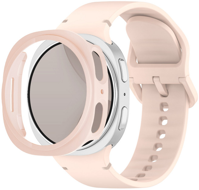 아이메이드잇 갤럭시워치 실리콘 스트랩 케이스, 샌드핑크, 1개