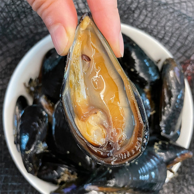 육수좋은 남해안 제철 최상급 국산 깐홍합살 손질홍합 생홍합살, 2개, 깐홍합살 500g