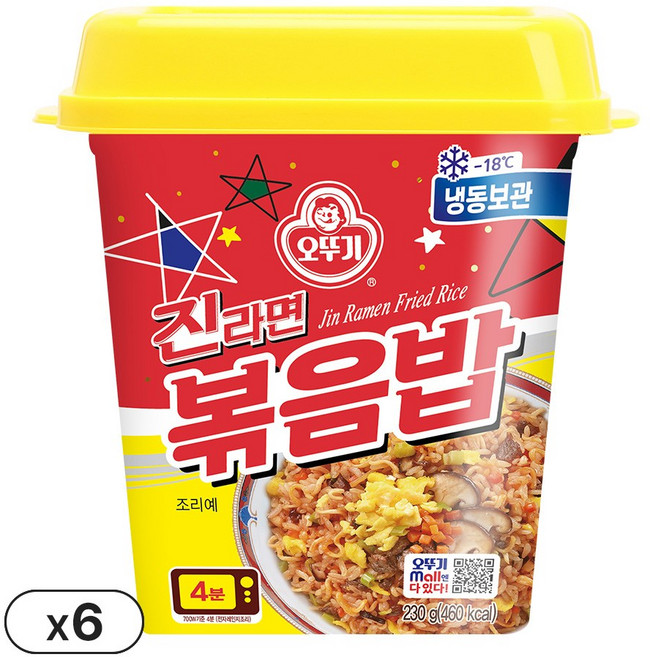 오뚜기 진라면 볶음밥 230G, 6개