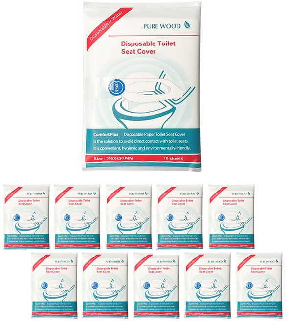 나인밸리 일회용 변기커버 휴대용 변기 커버 시트 좌변기 시트, 화이트110매, 110개