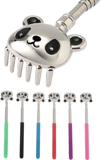 때깔좋은집 접이식 안테나 스텐 판다 효자손, 1개, 랜덤