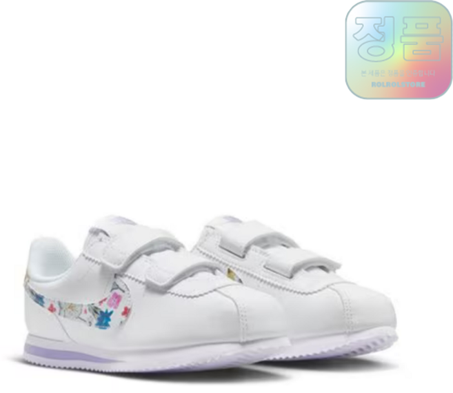 (백화점정품/AS) 나이키 코르테즈 SE 화이트 플라워 리틀키즈 베이비 아동신발 주니어 어린이운동화