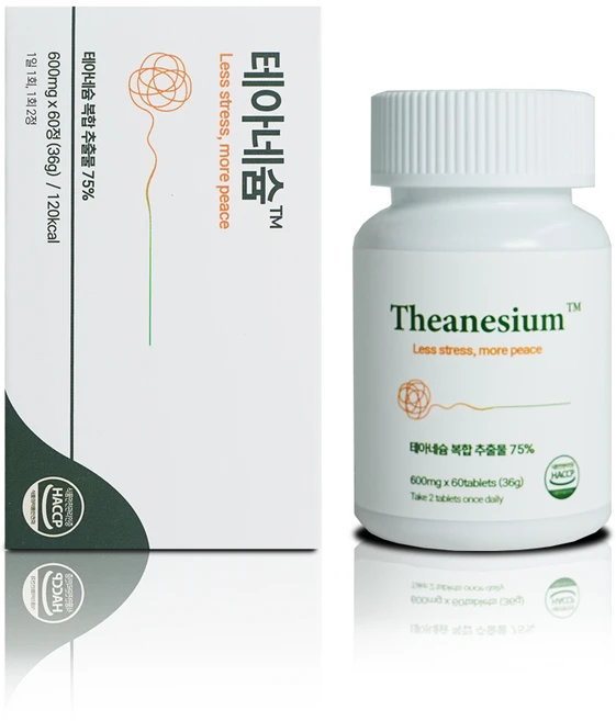 테아네슘 60정 600mg 테아네슘 복합추출물, 1개 - 쿠팡