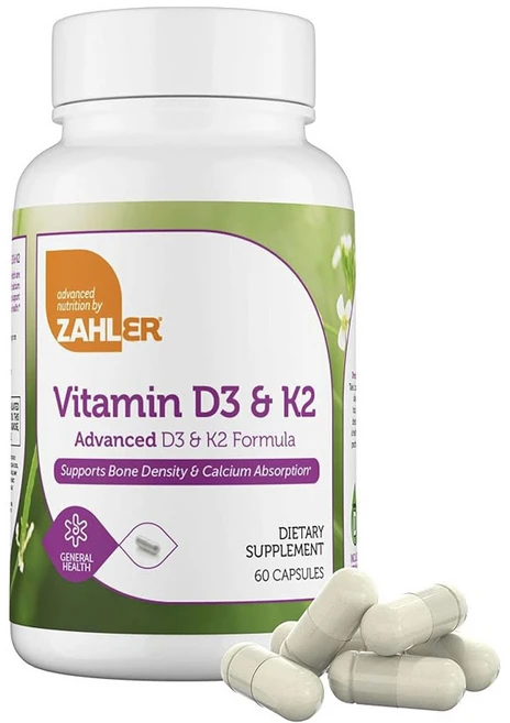 잘러 비타민 D3 & K2 어드밴스드 포뮬러 캡슐, 1개, 60정 - 쿠팡