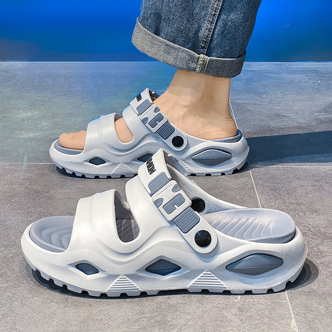 Modern Fashion 남녀공용 쿠션감 스트랩 샌들 편한 다용도 슬리퍼 G29