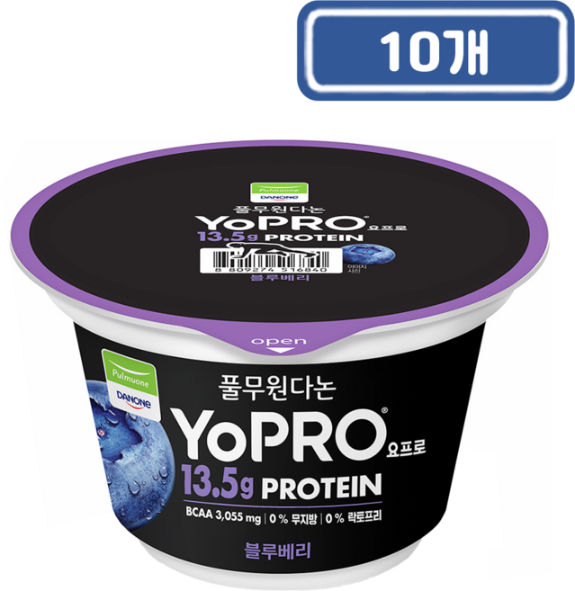 풀무원다논 요프로 컵 블루베리, 10개, 150g