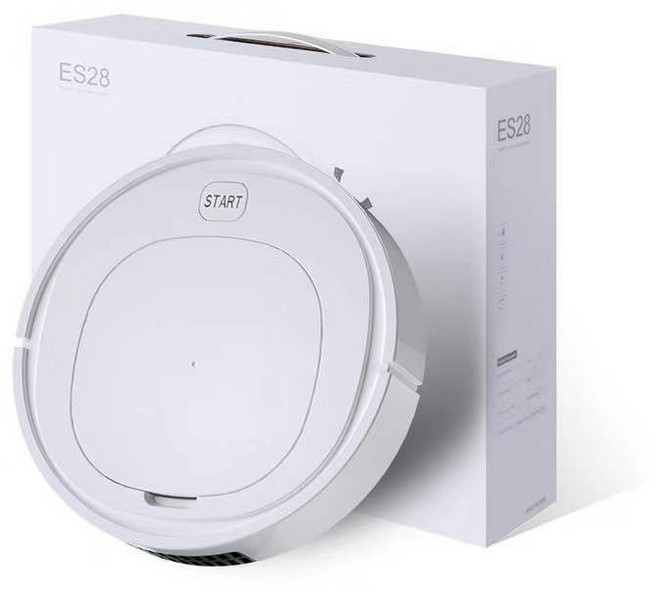 家用禮品智能掃地機超薄聲控遙控版掃吸拖三合一全自動掃地機器人, 一個, ES28(兩電機)