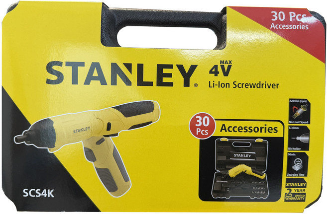 스탠리 FMHT66719 충전 스크류 드라이버 4V USB충전, 1개