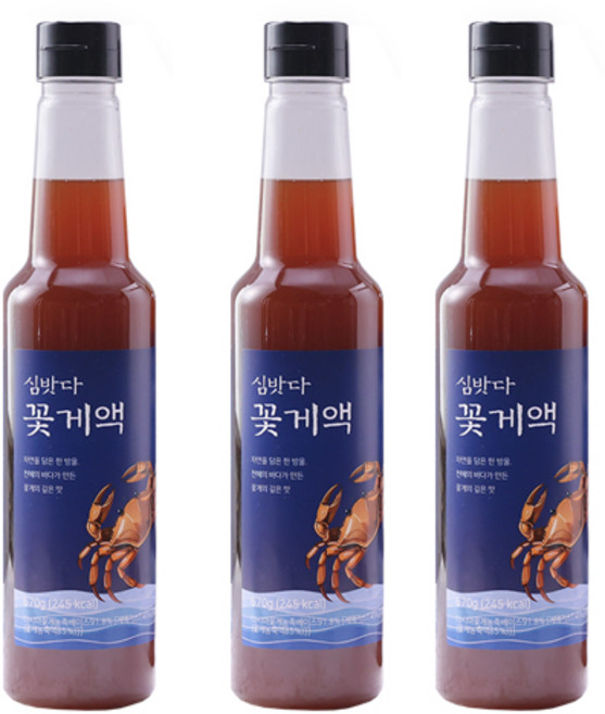 심밧다 꽃게액 만능 감칠맛소스, 3개, 670ml