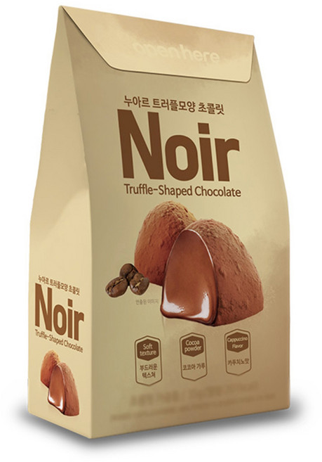 몽뜨 누아르 트러플모양 초콜릿 카푸치노맛, 4개, 35g