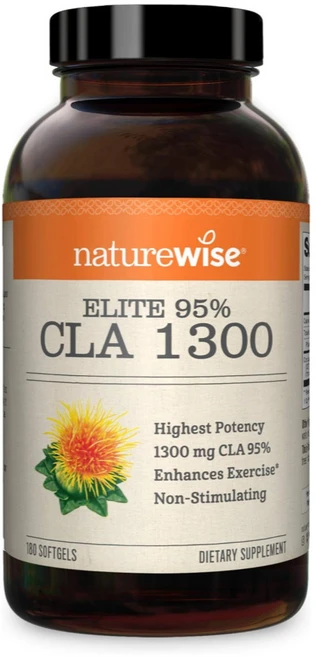 Naturewise CLA 네이쳐와이즈 공액리놀레산 1250mg 180정, 1개 - 쿠팡