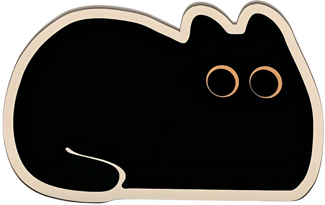 더니드 빨아쓰는 규조토 동물 발매트, 올블랙