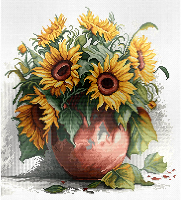 루카스 실십자수 패키지 The Sunflowers B7021, 1개