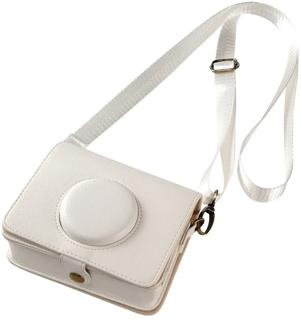 [누리사진관]후지필름 인스탁스 미니 EVO 카메라용 골드 캡 케이스 렌즈 보호 보관 가방 파우치 PU