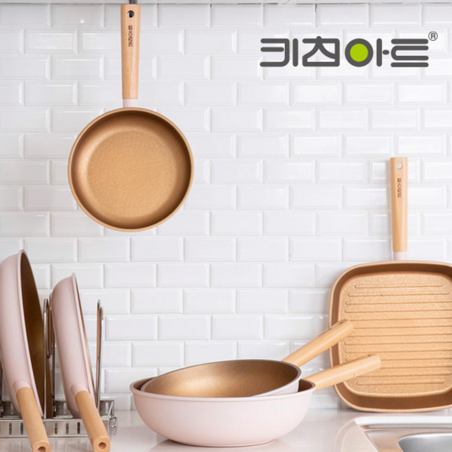 키친아트 국산 골드플렉스 후라이팬 궁중팬 인덕션, 03.골드플렉스 후라이팬 28cm
