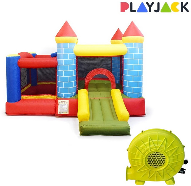 플레이잭 에어바운스 유아체육 홈바운스 원더랜드 실내 놀이터, 1개