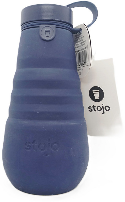 [스토조] 접이식 실리콘 텀블러 보틀, 1개, 590ml, 남색