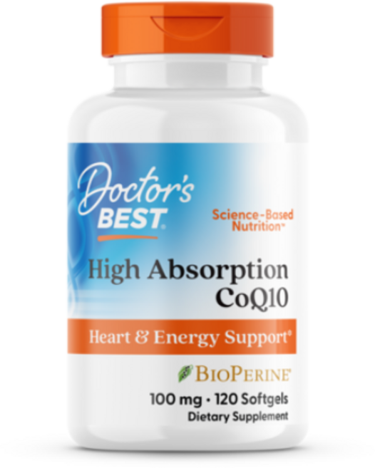 닥터스베스트 하이 앱솔션 CoQ10 바이오페린 100mg 소프트젤, 120정, 2개
