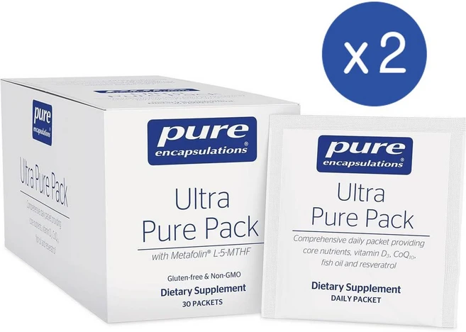퓨어 인캡슐레이션 Ultra Pure Pack 30 packets 울트라 퓨어팩 멀티비타민팩 남여공용, 2개 - 쿠팡