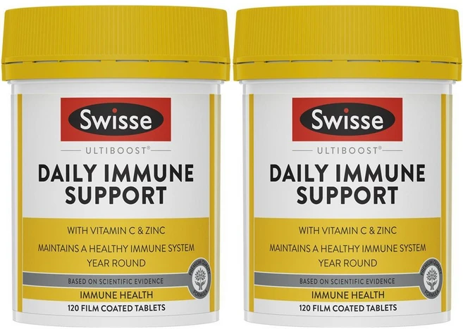 스위스 데일리 이뮨 서포트, 2개, 120정 - 쿠팡