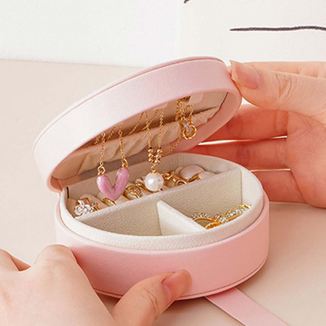 [제이엠리빙] 악세사리 주얼리 보석함 휴대용 수납 정리함