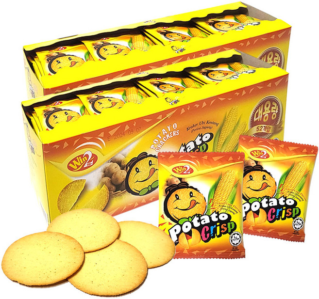 [스낵1번지] 포테이토 크리스프 옥수수맛, 780g, 2개