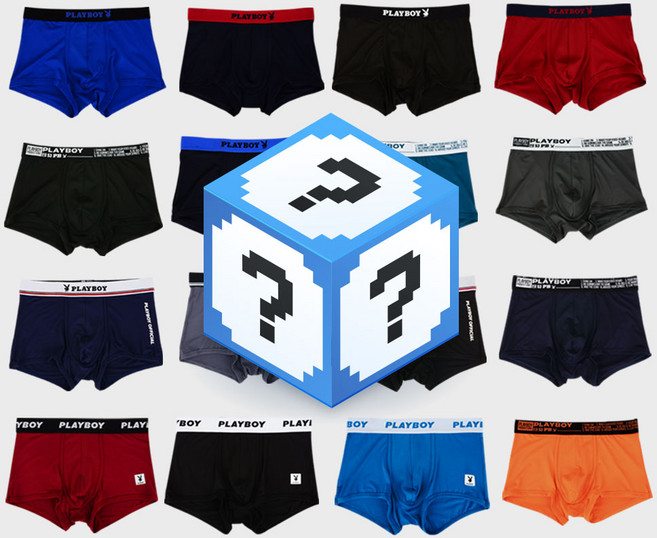 플레이보이 럭키박스 남성 드로즈 랜덤 3매