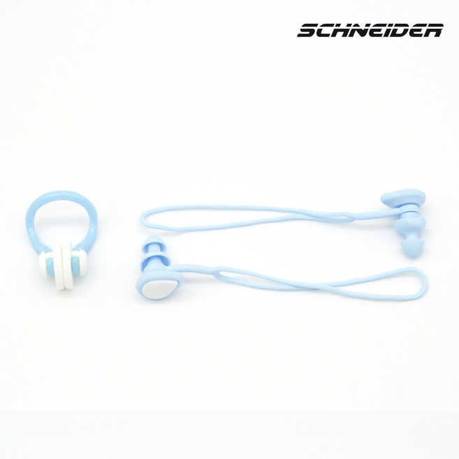 슈나이더 실리콘 코드 귀마개+코마개 세트 SN3-XC02, 블루, 1개