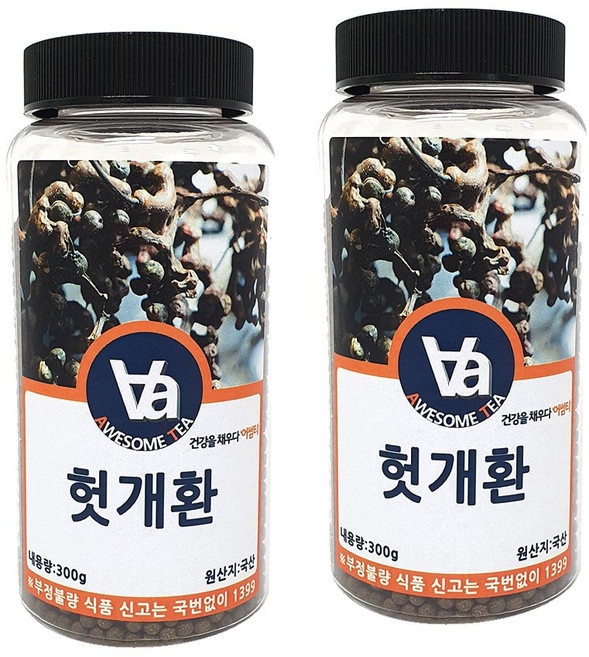 어썸티 국산 헛개환 (헛개나무열매), 300g, 2개