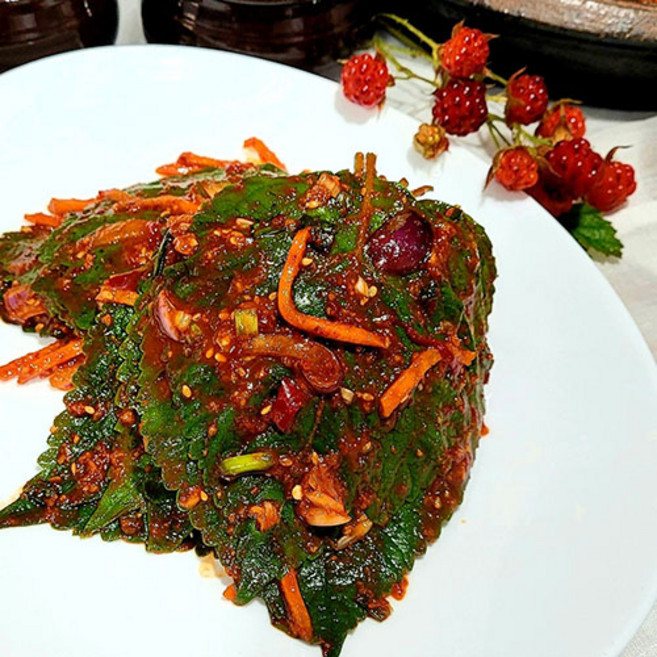 전라도꽃김치 전라도 김치 수제김치 생깻잎김치, 600g, 1개