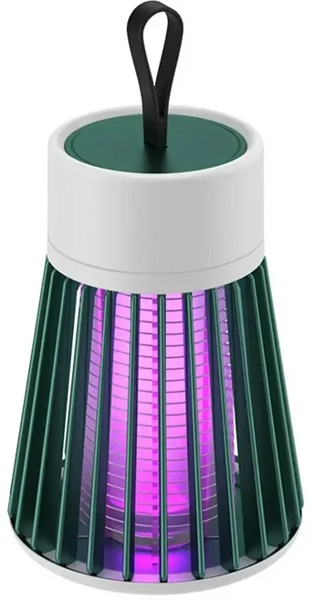 모기 킬러 램프 해충 퇴치기 2-in-1 USB 벌레 포획기 LED 조명 포함 침실 야외 캠핑, 01 Green