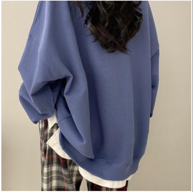 오버핏 레이어드 맨투맨