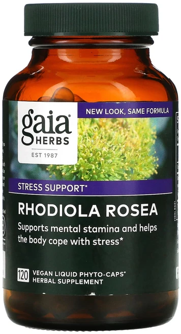 Gaia Herbs 홍경천 비건 액상 Phyto-Caps 120정, GaiaHerbs홍경천비건액상PhytoCaps120정, 1개 - 쿠팡