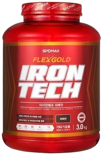 아이언테크 3kg IRON TECH 3kg 탄수화물 단백질 스포맥스 체중증가 식사대헬스보충제 + 쉐이크통, 1개