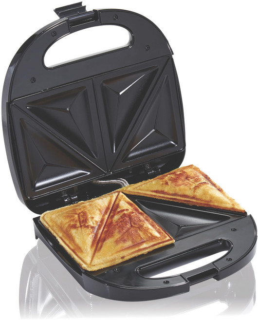 해밀턴 비치 전기 밀봉 샌드위치 메이커 그릴 PFAS-프리 Hamilton Beach Electric Sealed Sandwich Maker Grill with PFAS-Free, 1개, 혼합색상