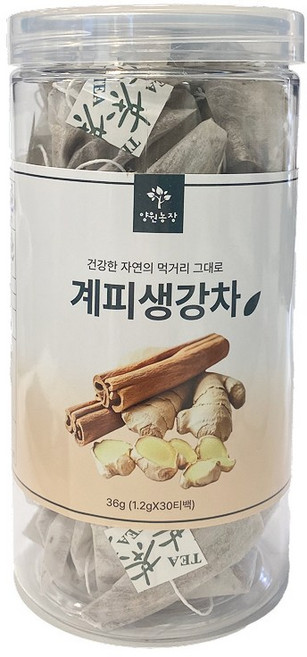 양원농장 실속 원형통 계피생강차, 1개, 30개입, 1.2g