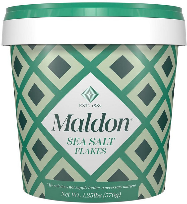 Maldon 피라미드 모양의 고급 바다 소금 플레이크, 1개, 570g