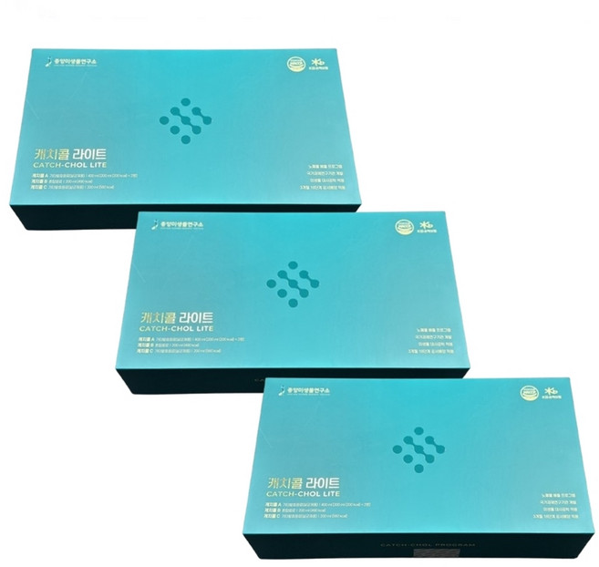 캐치콜 라이트 3회분 신제품 중앙미생물연구소 미생물 디톡스 다이어트, 3박스, 800ml
