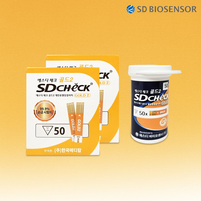 에스디 체크 골드2 혈당시험지, 50매, 2개