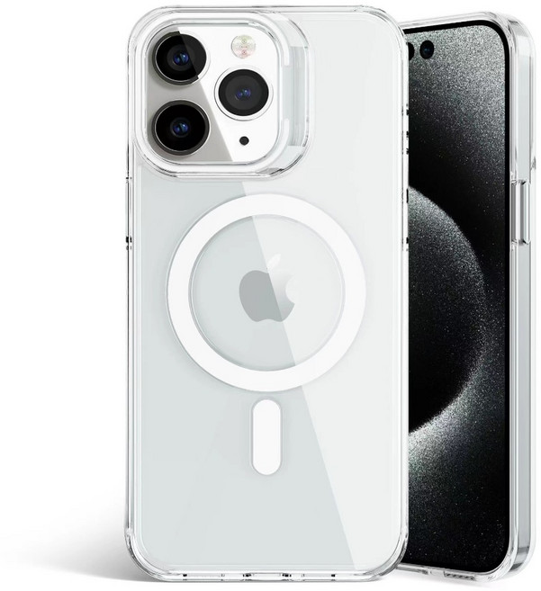 ANYGO 永不泛黃 磁吸手機殼 支援MagSafe 壓克力防摔殼