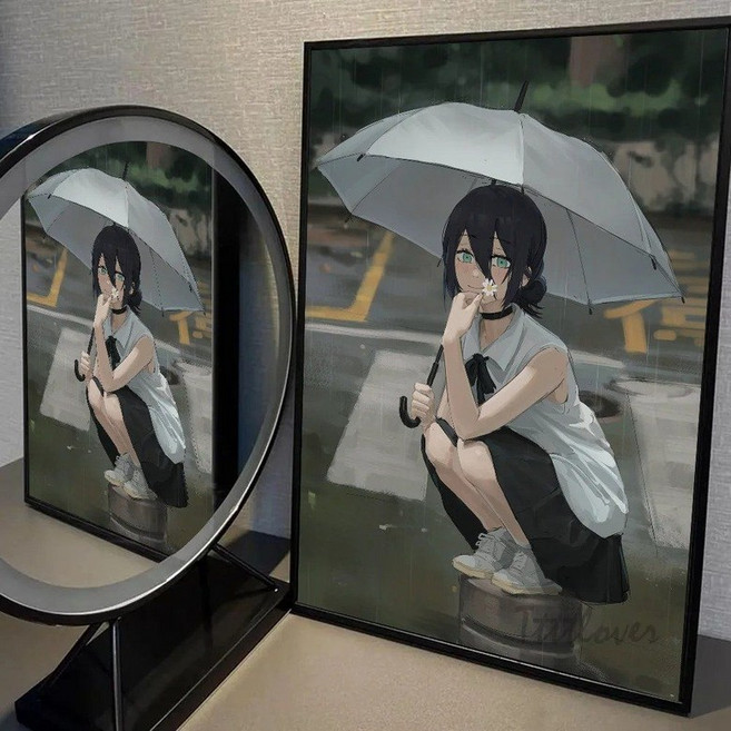 체인소맨 애니포스터 굿즈 레제 파워 마키마 포치타 벽장식 오타쿠 방꾸미기, z-2, 21x30cm No Frame, 1개