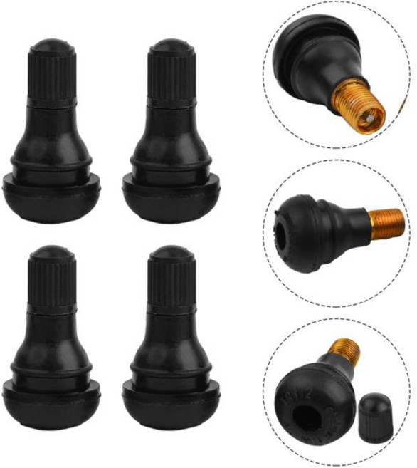 호환 내후성 EPDM 고무 알루미늄 합금 밸브 스템 오래 지속되는 PTFE 씰 밸브 코어 4X TR412 타이어 노즐, 01 China Mainland