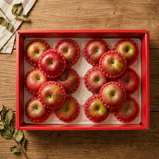 달콤아삭한! 경북 부사 사과 (특품 정품 선물용), 1박스, (정품) 사과 중과 10kg (30~40과)