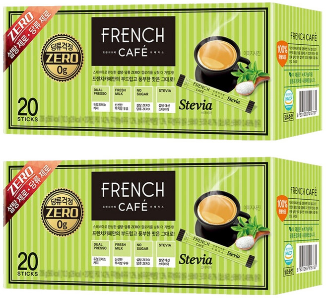 프렌치카페 스테비아 카페믹스, 10.3g, 20개입, 2개
