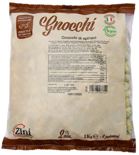 선인 이탈리아 시금치 뇨끼, 1kg, 8개