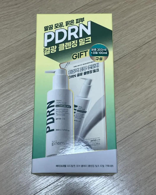 메이크프렘 PDRN 포어 클레이 대용량 여드름 효소 약산성 클렌징밀크 200 ml (+리필 100ml), 2개, 300ml