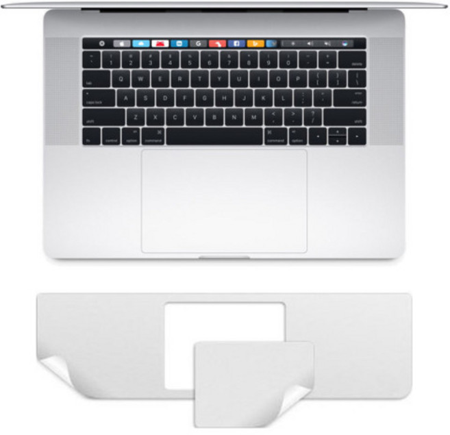 트루커버 맥북 에어 M2 M3 M4 15인치 A2941 A3114 A3241 팜가드 팜레스트 보호스킨, 에어 M2 15인치(A2941), 그레이, 1개