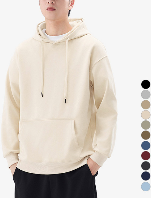 디커스텀 남녀공용 루즈핏 무지 후드티 빅사이즈 14컬러